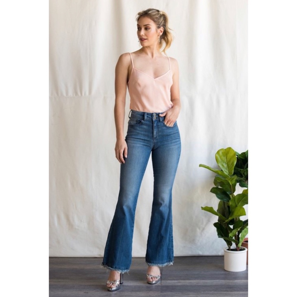 Sneak Peek High Waist Flare Leg Jean